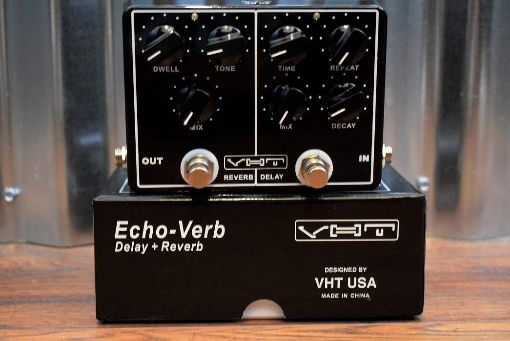 VHT Amplification AV-EV1 EchoVerb  Reverb & Delay Dual Guitar Effect Pedal