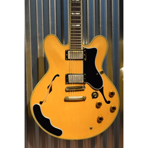 Epiphone Sheraton II Semi Hollow Natural Guitar Seymour Duncan 59 & Case 1990's Korea Used
