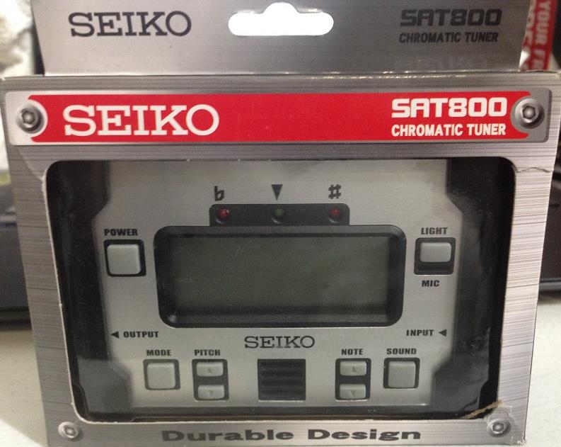 Seiko Sat800 Shock Absorbing  Durable Style Big Display  Chromatic Tuner*