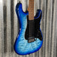 Schecter Traditional Pro Roasted Neck Trans Blue Burst Guitar #3453