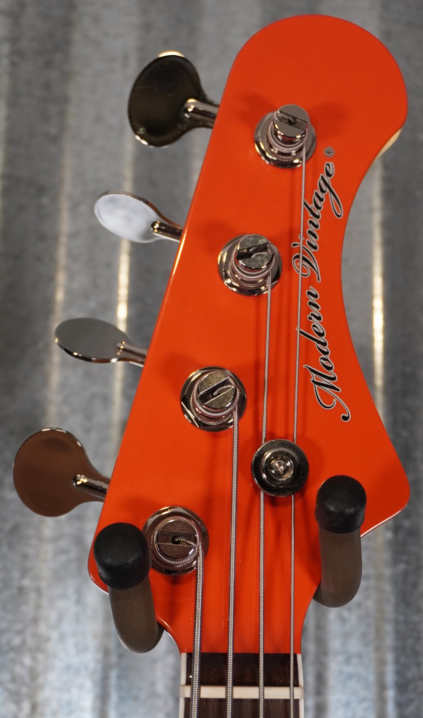 Modern Vintage MVJ4-66 60's Vintage 4 String Jazz Bass Fiesta Red & Bag #1136