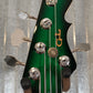 G&L USA JB-5 Greenburst 5 String Jazz Bass Rosewood Satin Neck & Case #7059