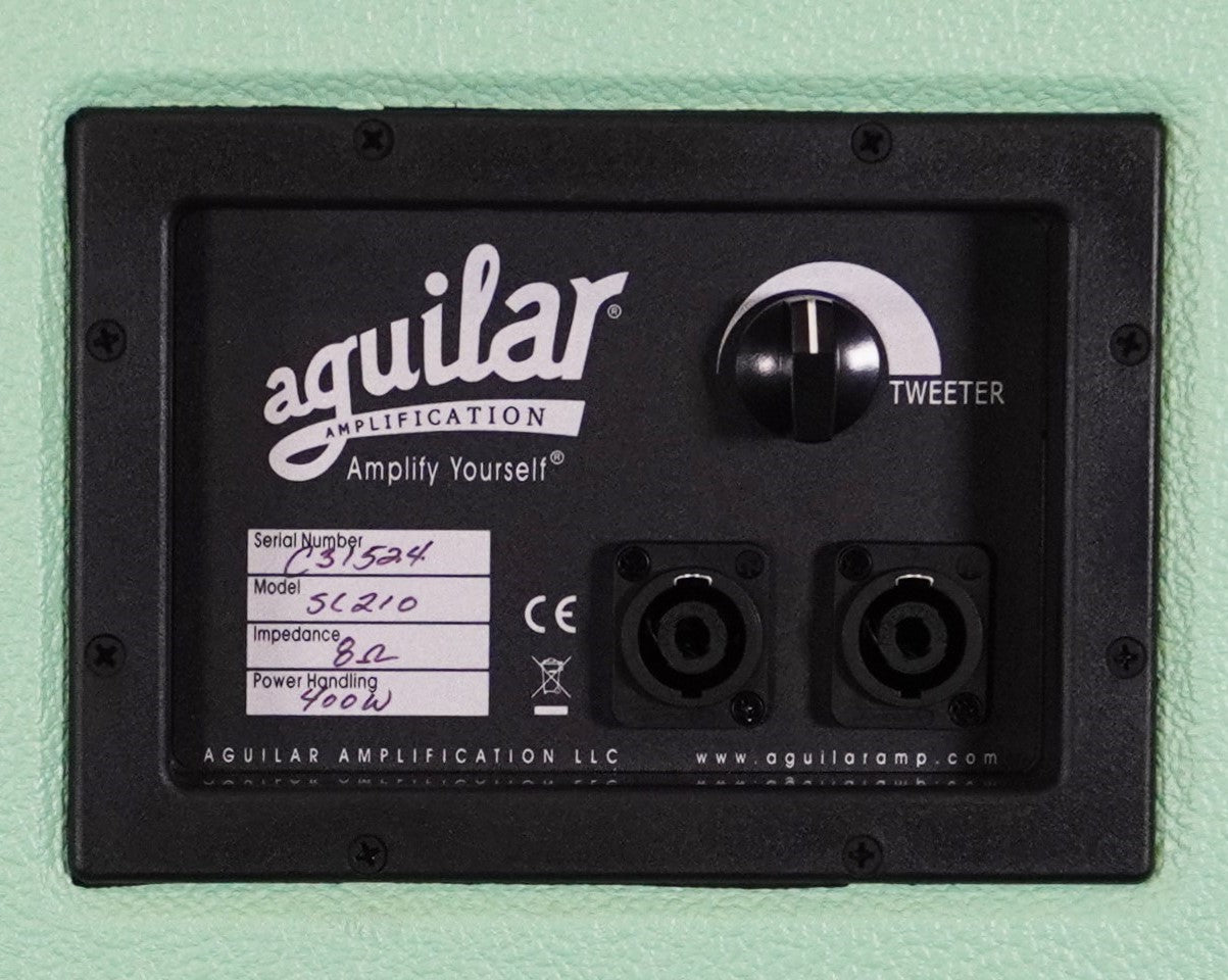 Aguilar SL 210 Special Edition Poseidon Green 8 ohm 2x10" Bass Amplifier Speaker Cabinet