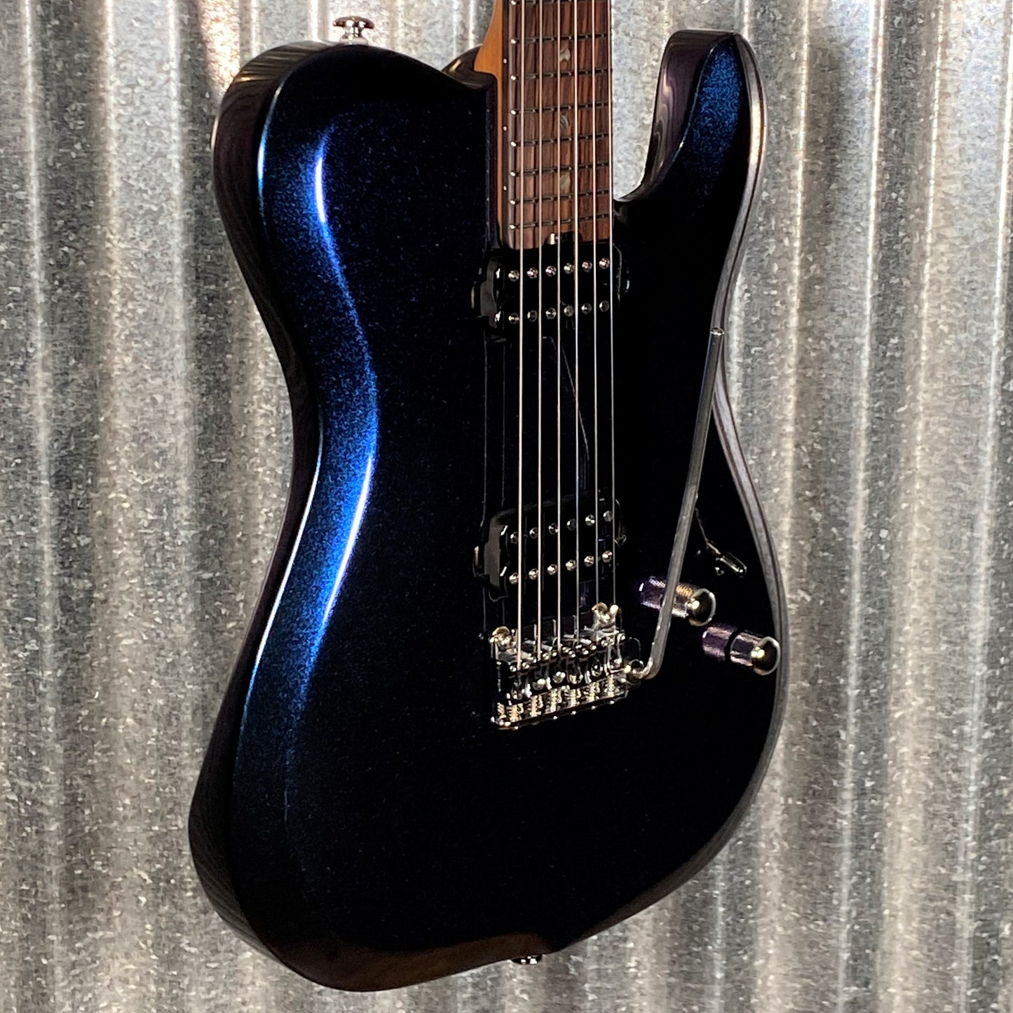 Musi Virgo Fusion Telecaster Deluxe Tremolo Indigo Blue Guitar #0012 Used