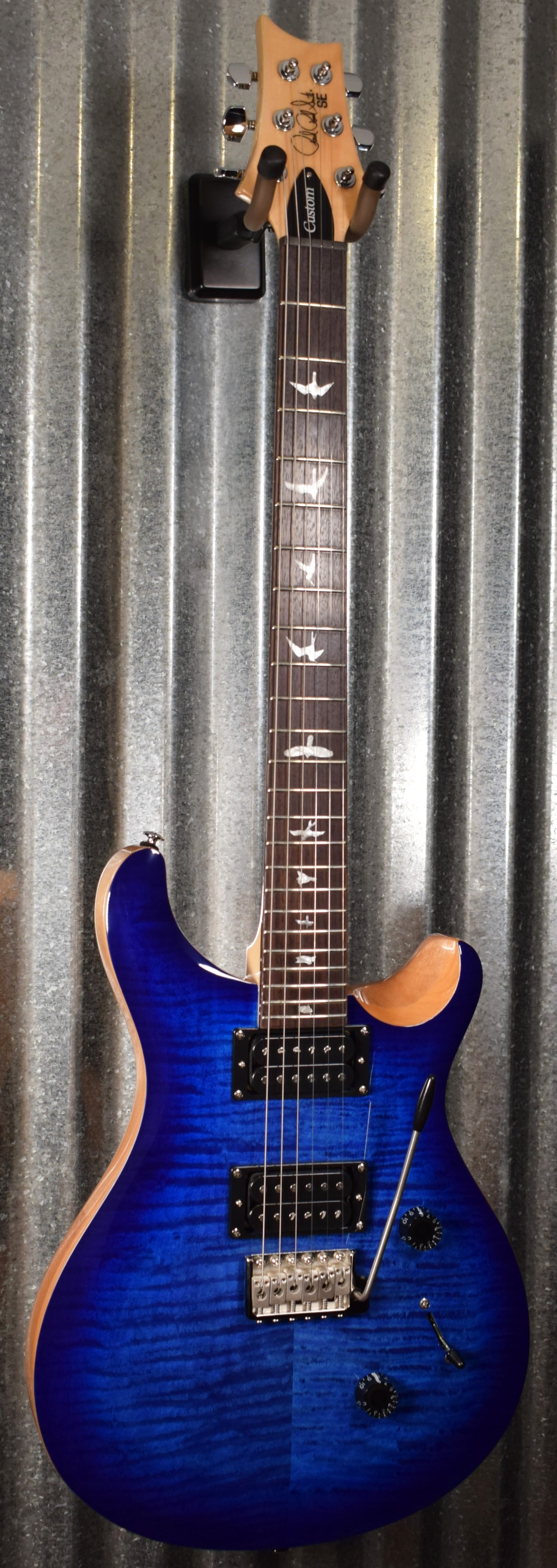 PRS Paul Reed Smith SE Custom 24 Faded Blue Burst Guitar & Bag #1685