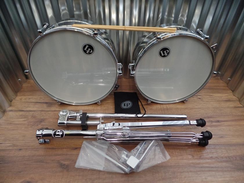 LP Latin Percussion Tito Puente 14" & 15" Timbales & Stand #1000 *