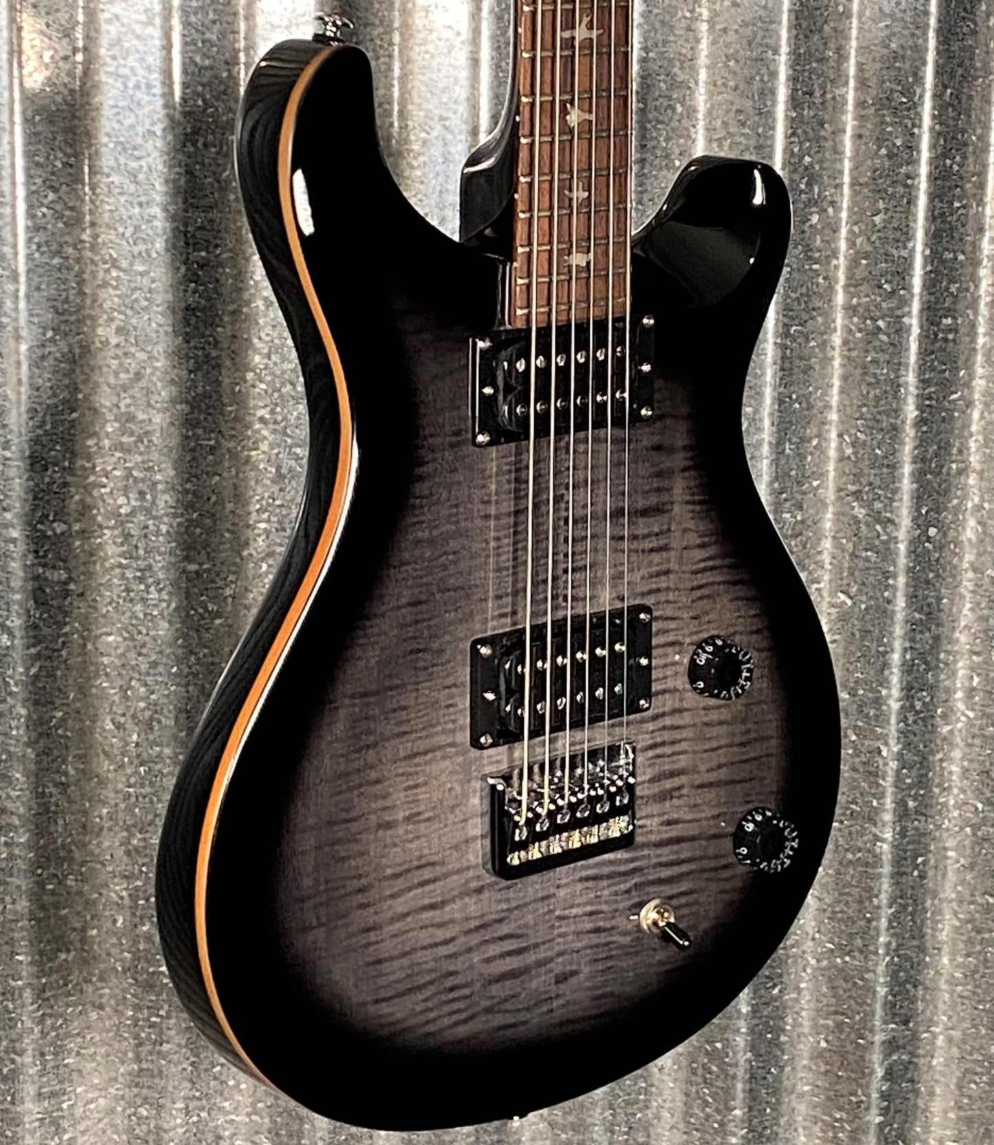 PRS Paul Reed Smith SE 277 Carve Top Charcoal Burst Baritone Guitar & Bag #6335
