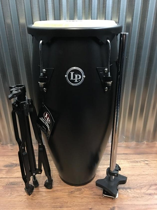 LP Latin Percussion LP646NY-BK 11" City Conga Black With Stand #1001 *
