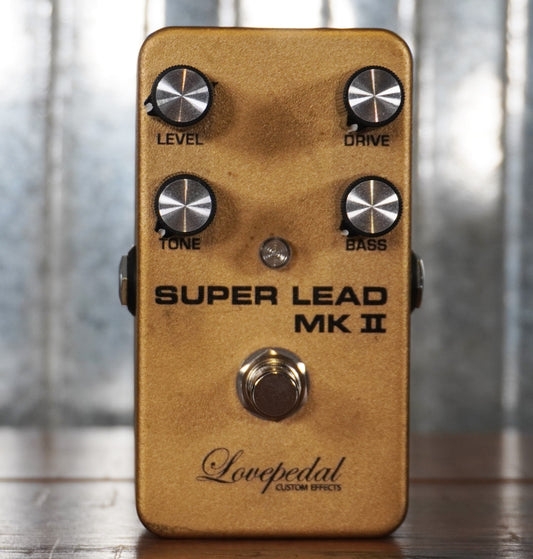 Lovepedal Superlead MKII Gold Distortion Guitar Effect Pedal Used