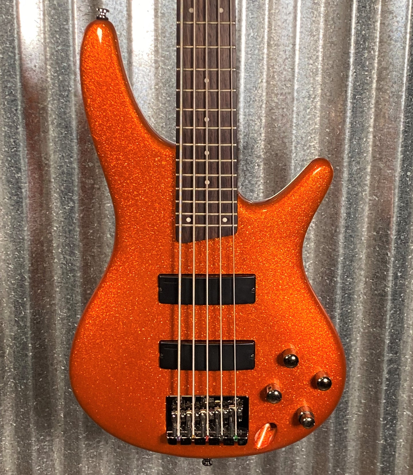 Ibanez SR305 Orange Metallic 5 String Active Bass #2104 Used