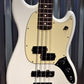 Fender Mustang Bass PJ Olympic White Short Scale 4 String Bass Mexico & Bag #922