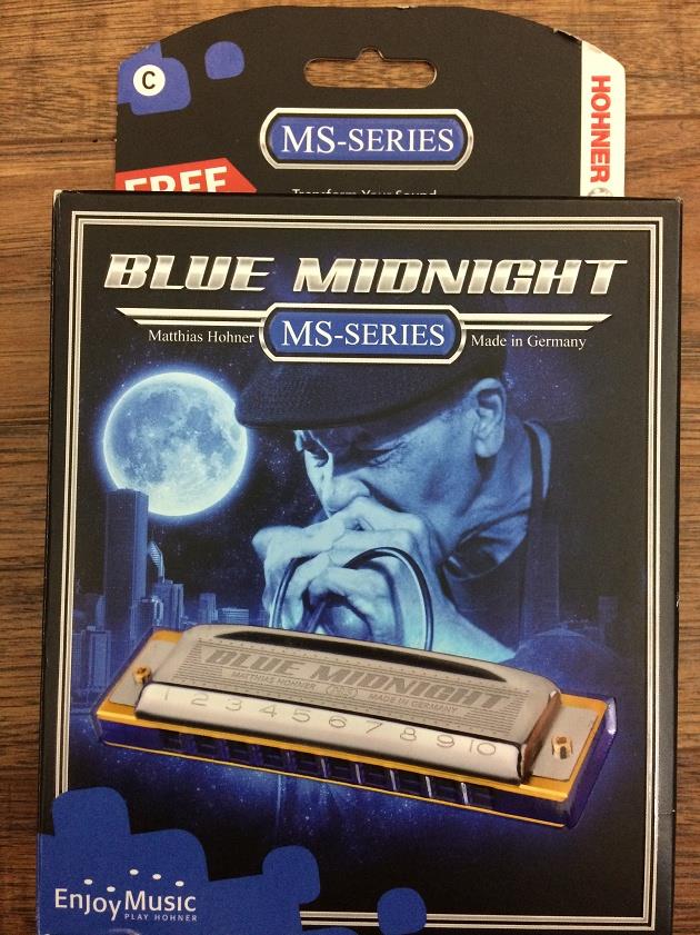 Hohner MS Series 595BX-C Blue Midnight Harmonic Key of C*