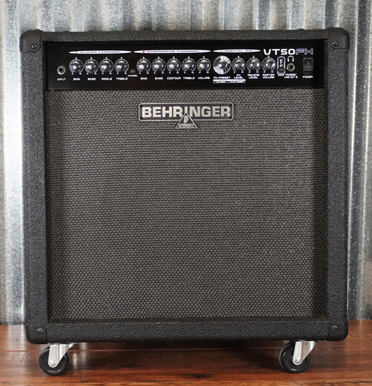 Behringer VT50FX 60 Watt 1x12" Two Channel Guitar Combo Modeling  Amplifier Used