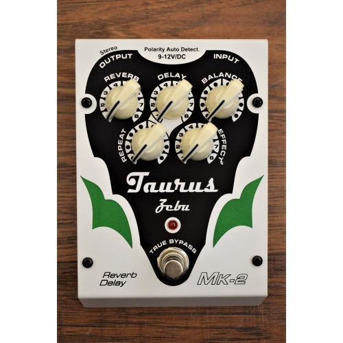 Taurus Amplification Zebu MK2 Reverb Delay Guitar & Bass Effect Pedal