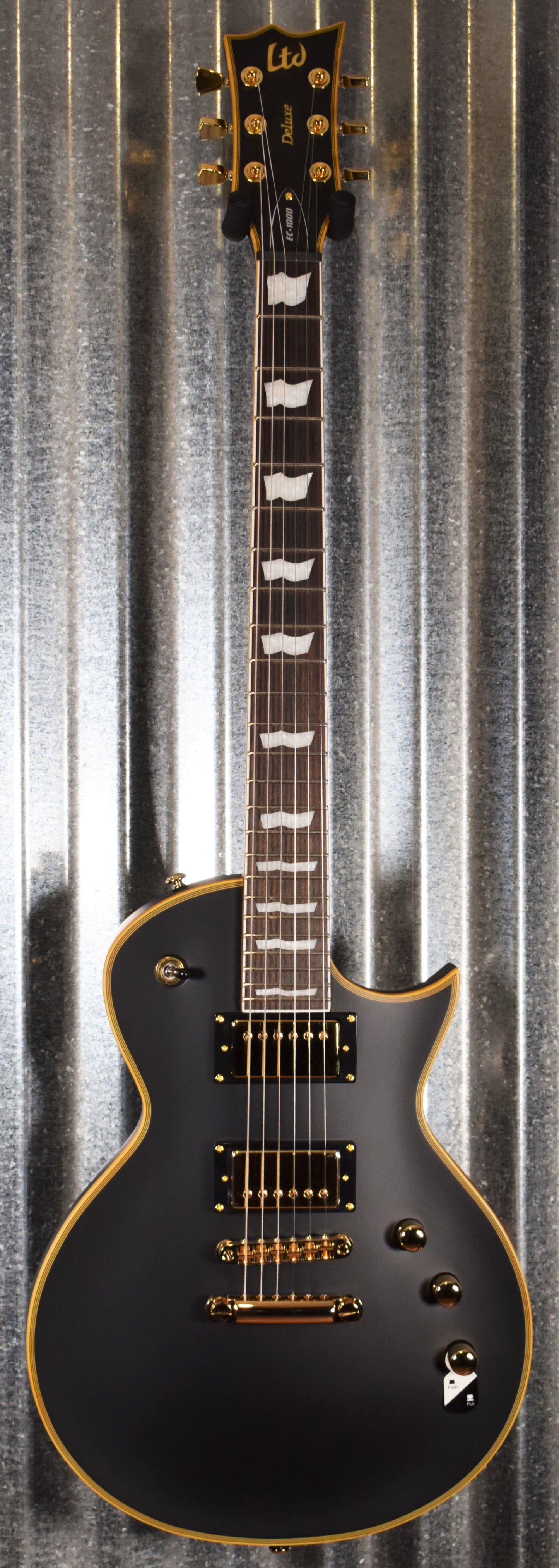 ESP LTD EC-1000 Vintage Black Seymour Duncan Guitar LEC1000VBD #0247 Demo