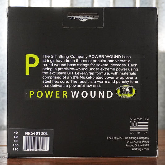 SIT Strings Power Wound 5 String Custom Light Nickel Bass Set NR540120L