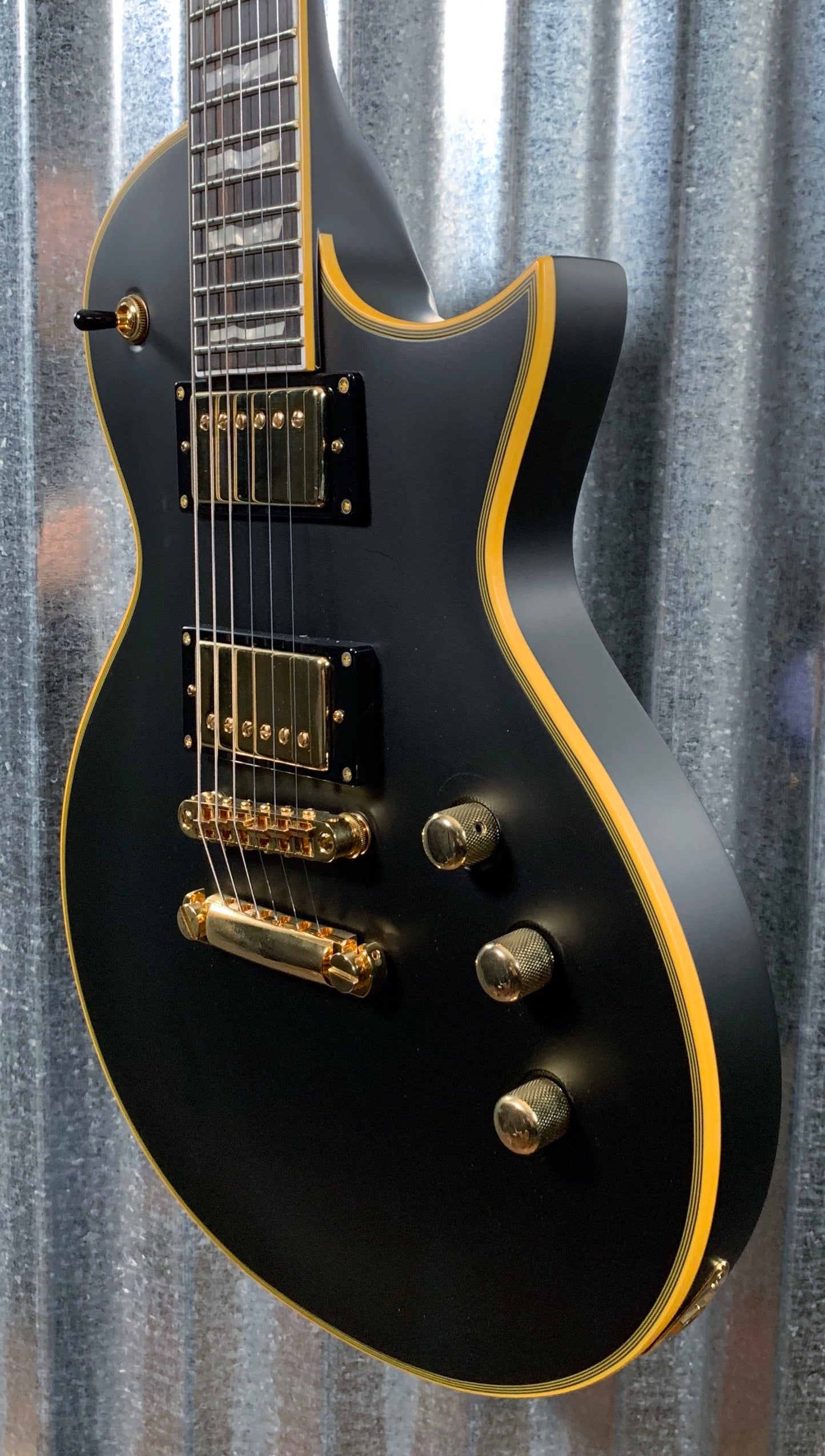 ESP LTD EC-1000 Vintage Black Seymour Duncan Guitar & Bag LEC1000VBD #1687