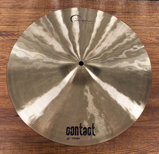 Dream Cymbals C-CR16 Contact Series Hand Forged & Hammered 16" Crash Cymbal Demo