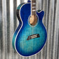 Takamine TSP178AC SBB Thinline Acoustic Electric Flame Blue Burst & Case Japan #0447 Used