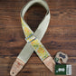 Levy's MH8P-008 2" Hemp Vegan Guitar Bass Strap Printed Rosa Pink Red