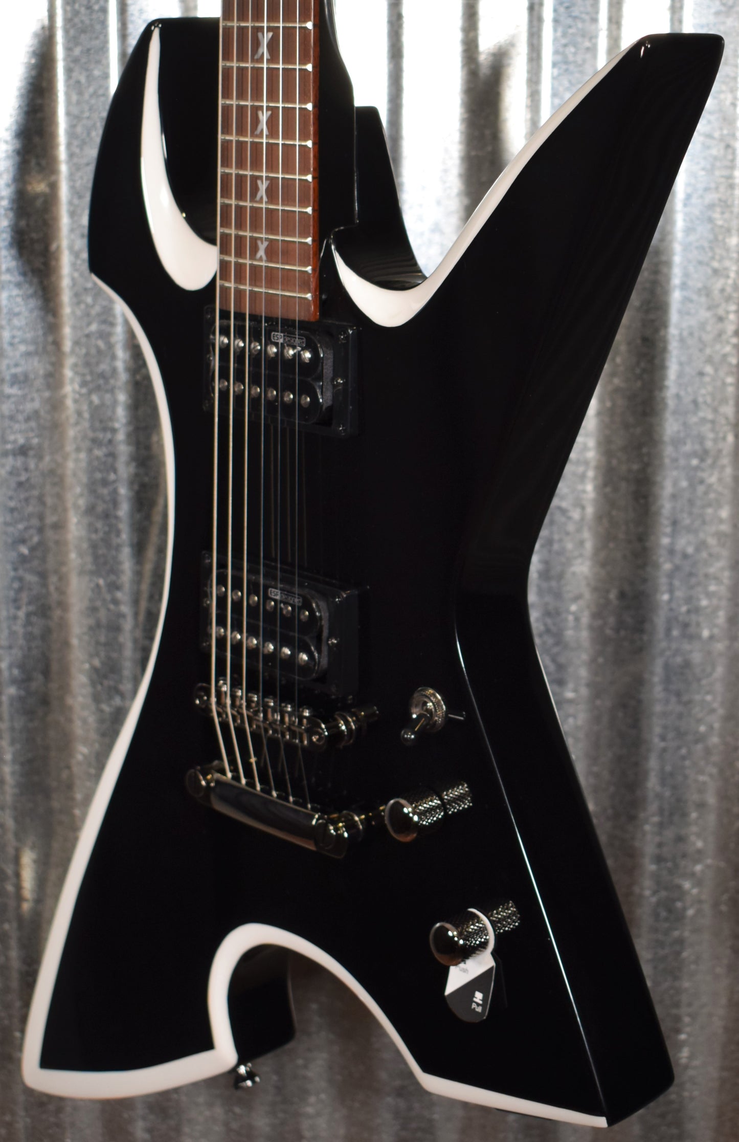ESP LTD MAX-200 Max Cavalera Black White Bevel Guitar LMAX200RPRBW #1116