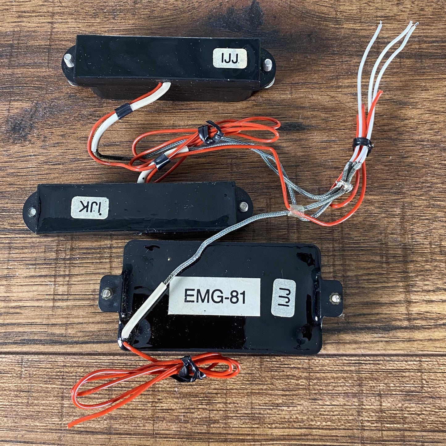 EMG SA/SA/81 Active Guitar Pickup Set 81 SA Vintage 1980's Used