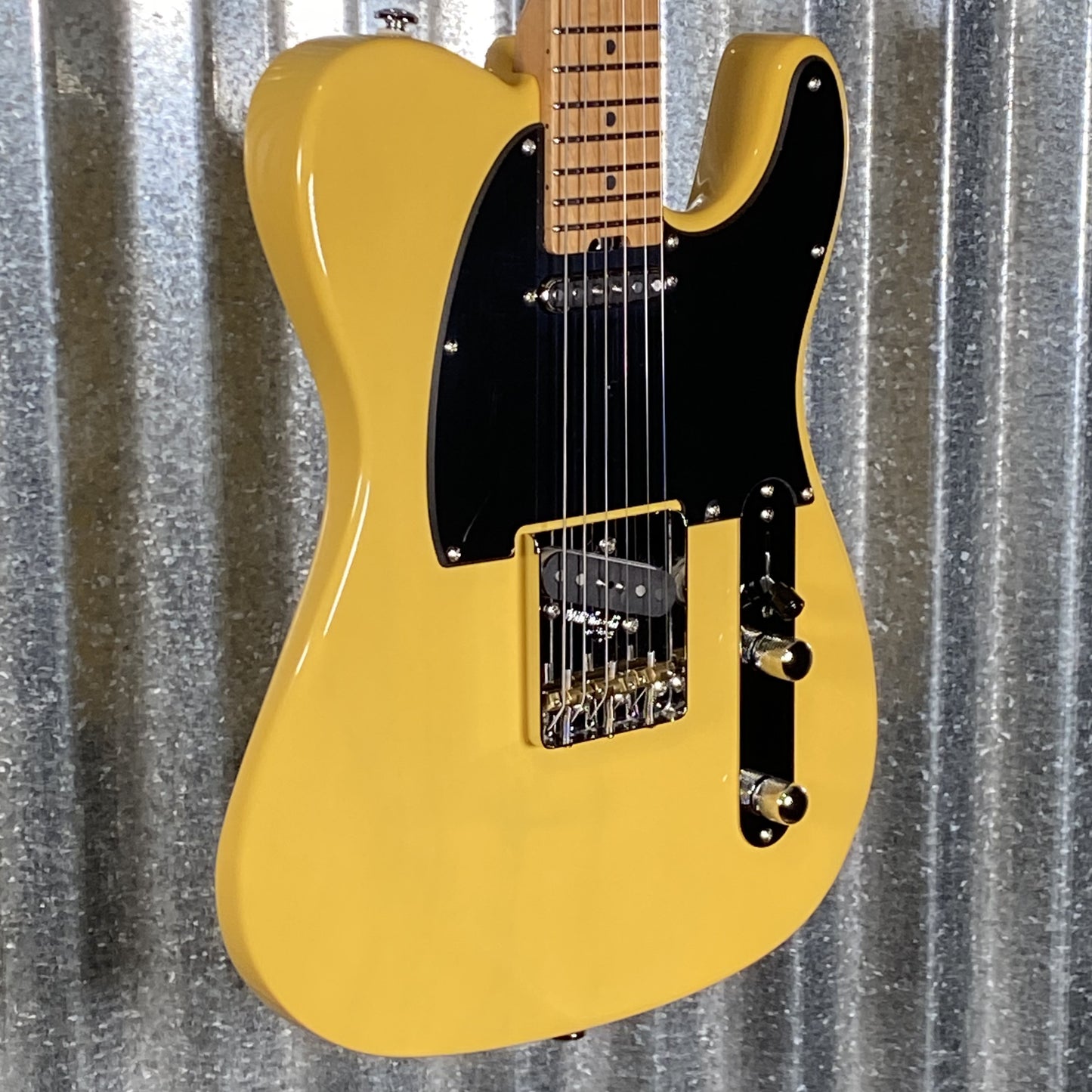 Musi Virgo Classic Telecaster Empire Yellow Guitar #0455 Used