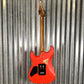 Jet JS850 Relic FR Strat Style Tremolo Guitar Distressed Red #0002