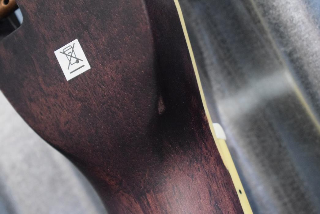 Washburn R360K Distressed Bronze Parlor Resonator Acoustic Guitar & Case #498