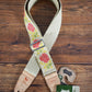 Levy's MH8P-009 2" Hemp Vegan Guitar Bass Strap Printed Rosa Yellow Orange Black