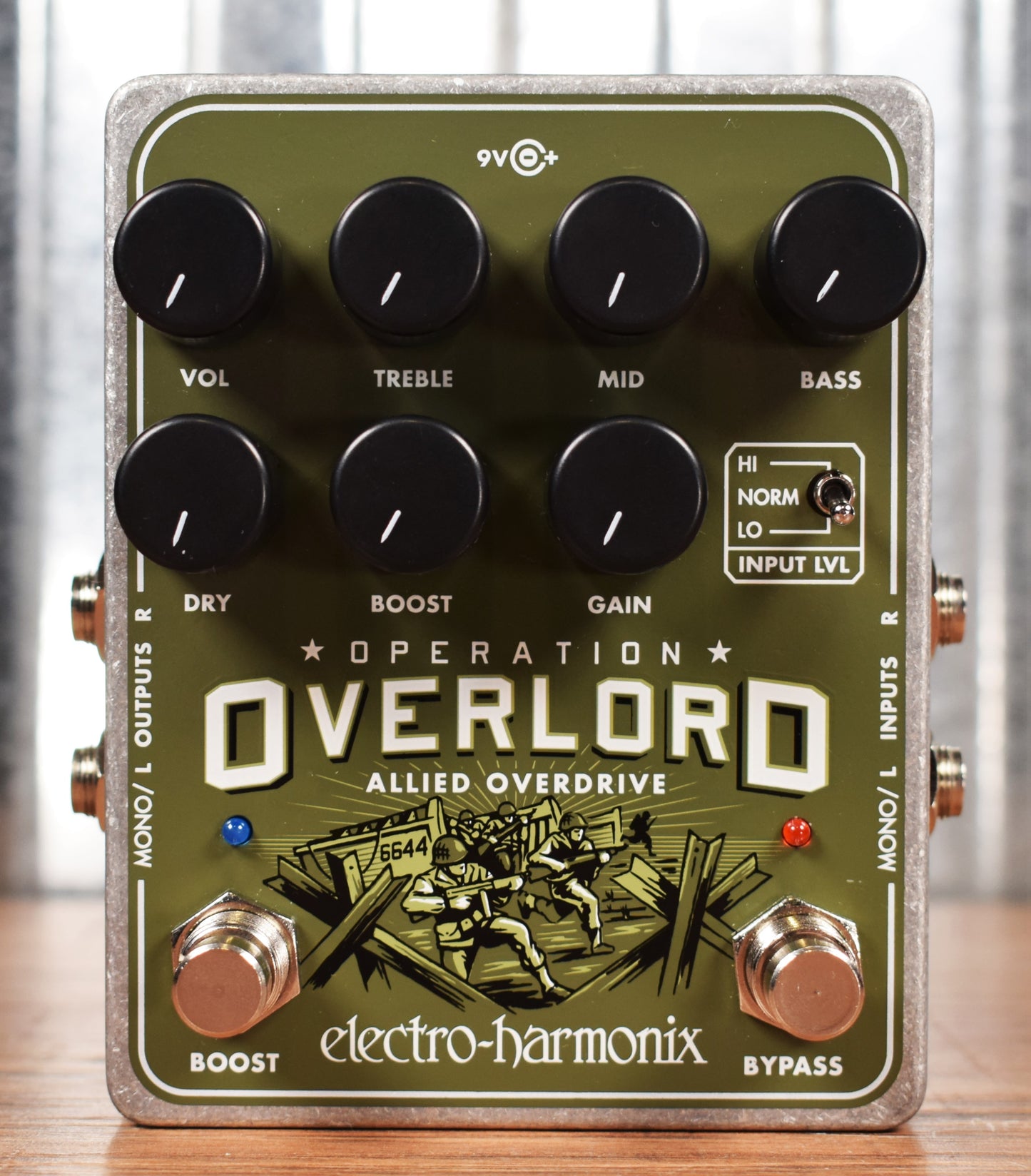 Electro-Harmonix EHX Operation Overlord Allied Overdrive Guitar Effect Pedal