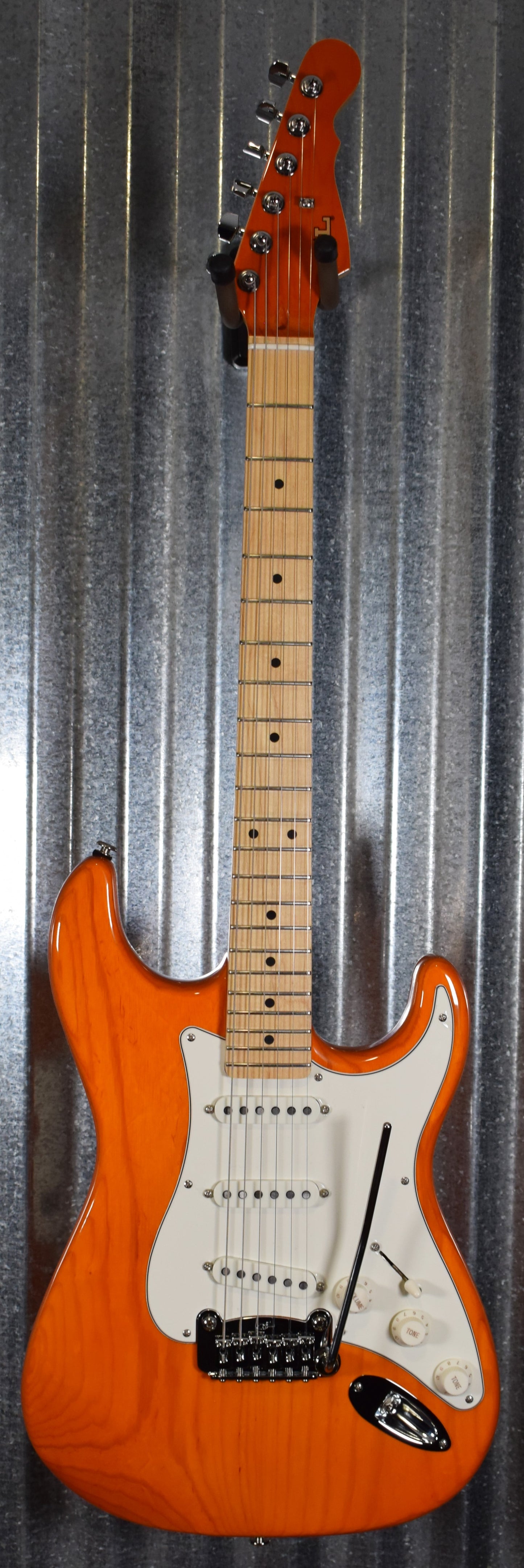 G&L USA Legacy Clear Orange Maple Satin Neck Guitar & Case #5304