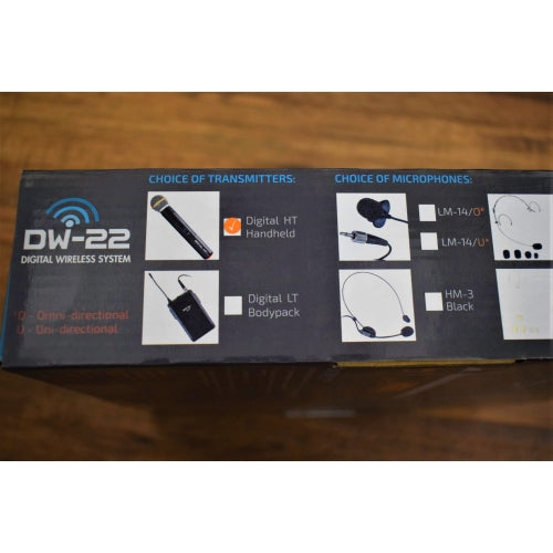 Nady Audio DW-22 HT Digital Wireless System Dual Handheld Microphones & Receiver