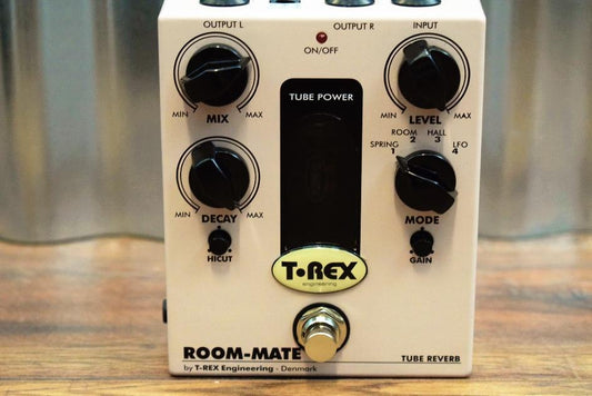 T-Rex Engineering Room Mate Tube Driven Reverb Pedal with Four Presets - Demo