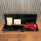 G&L USA Custom L-2500 Clear Red 5 String Bass & Case L2500 #0286