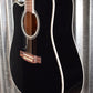 Takamine EF341DLX Deluxe Black Acoustic Electric Left Hand Guitar Japan & Case EF341DLXLH #1062
