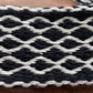 Levy's MSSC80-BLK/WHT 2" Heavy-weight Cotton Guitar Strap Black White