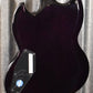 ESP LTD Viper 1000 See Thru Purple Guitar LVIPER1000QMSTPSB #0780