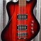 Warwick Rockbass Idolmaker 5 String Active Bass Burgundy Blackburst & Bag #2220