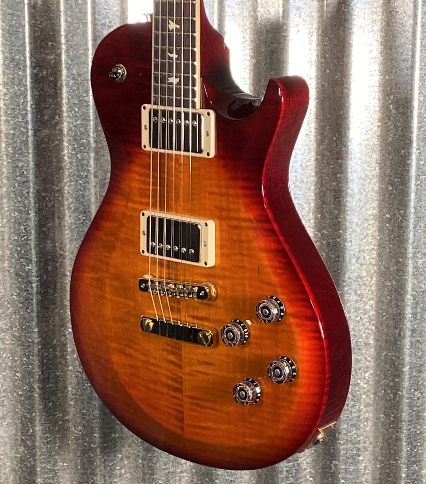 PRS Paul Reed Smith USA S2 Singlecut McCarty 594 Dark Cherry Sunburst Guitar & Bag #6755