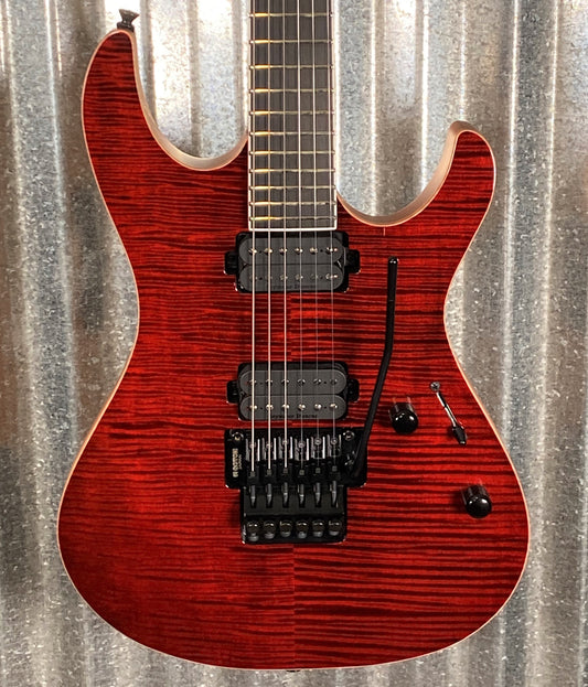 Vola Ares FR FM Tribal Red Gloss Guitar & Case #3711