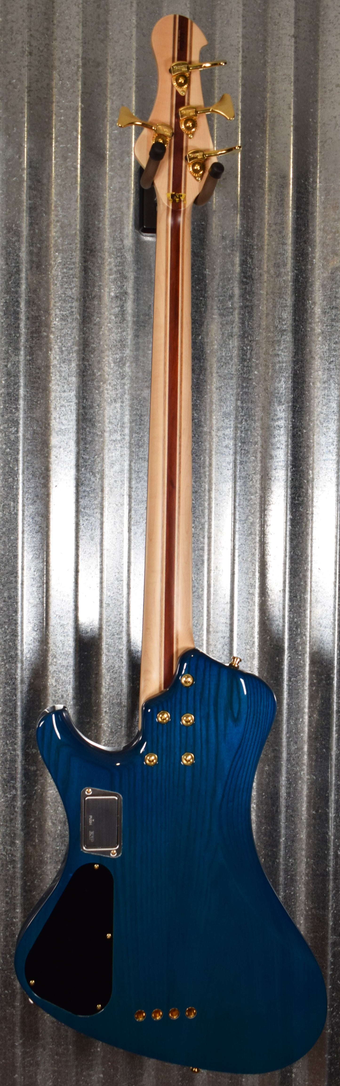 ESP Custom Shop Japan Stream Custom Flame Maple Marine Blue 4 String Bass & Case ESTREAMCTMMABL #6504 Used