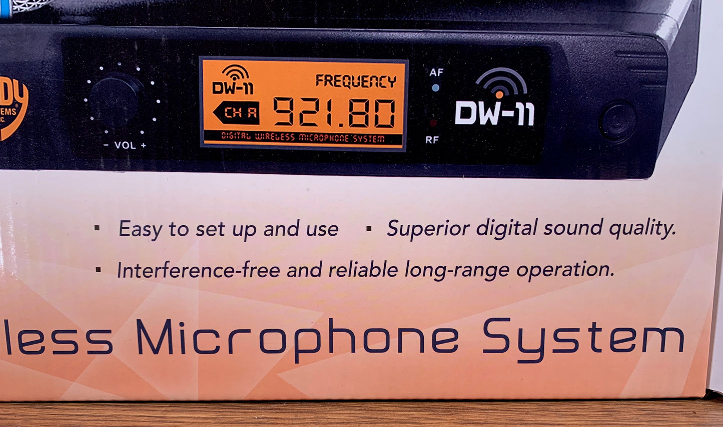 Nady Audio DW-11 HT Digital Wireless System Handheld Microphones & Receiver