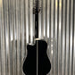 Takamine EF381SC12 Cutaway 12 String Acoustic Electric Guitar Black & Case Japan #0419
