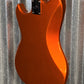 G&L USA Fullerton Deluxe Fallout 4 String Short Scale Bass Tangerine Metallic & Bag #9349