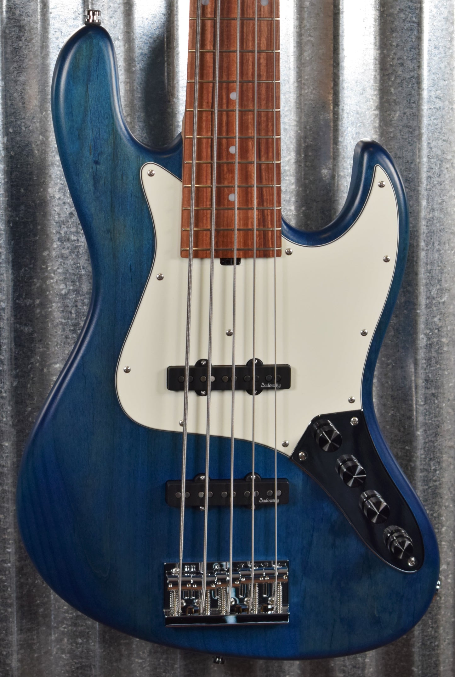 Sadowsky MetroLine 21-Fret Vintage J/J 5 String Ocean Blue Trans Satin Bass & Bag #5520