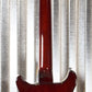 Hamer Archtop Flame Dark Cherry Wilkinson Tremolo Guitar SATFW-DCB #1092