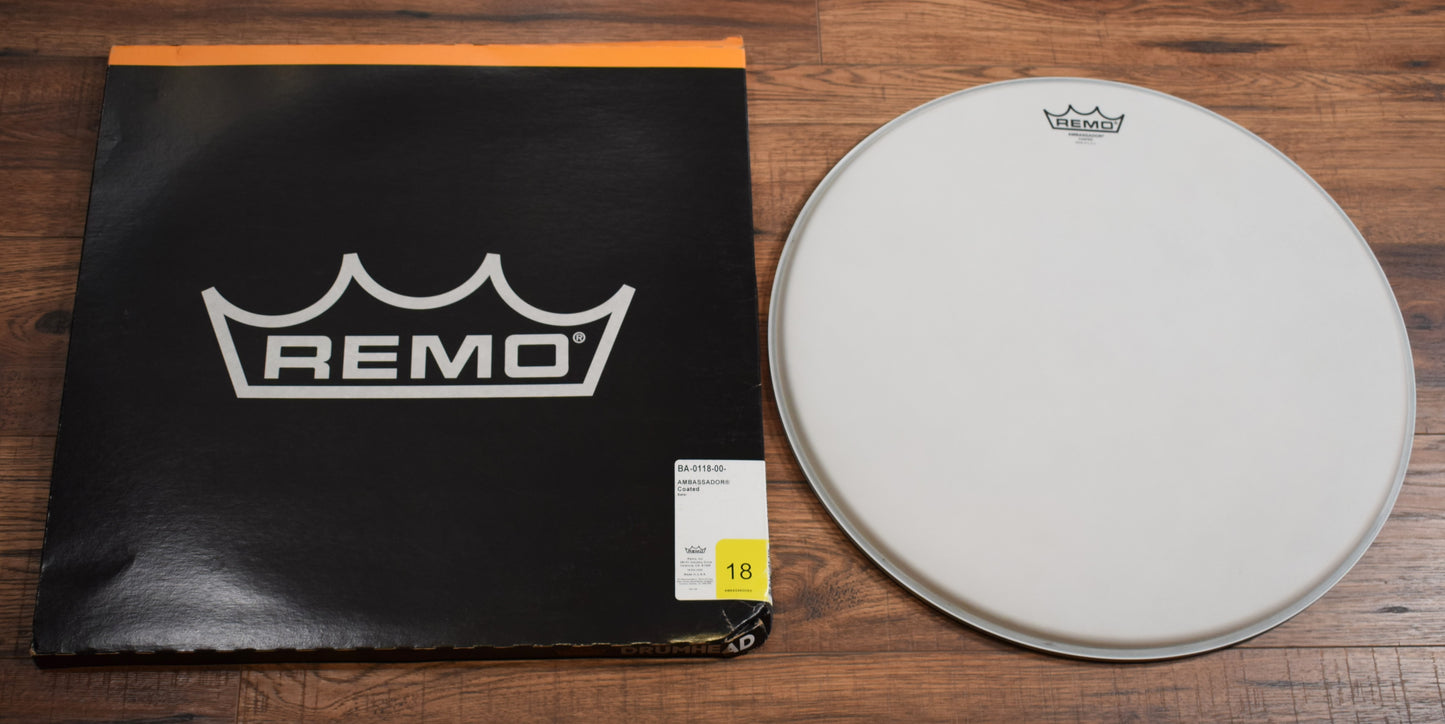 Remo BA-0118-00 Ambassador Coated 18" Batter Drumhead