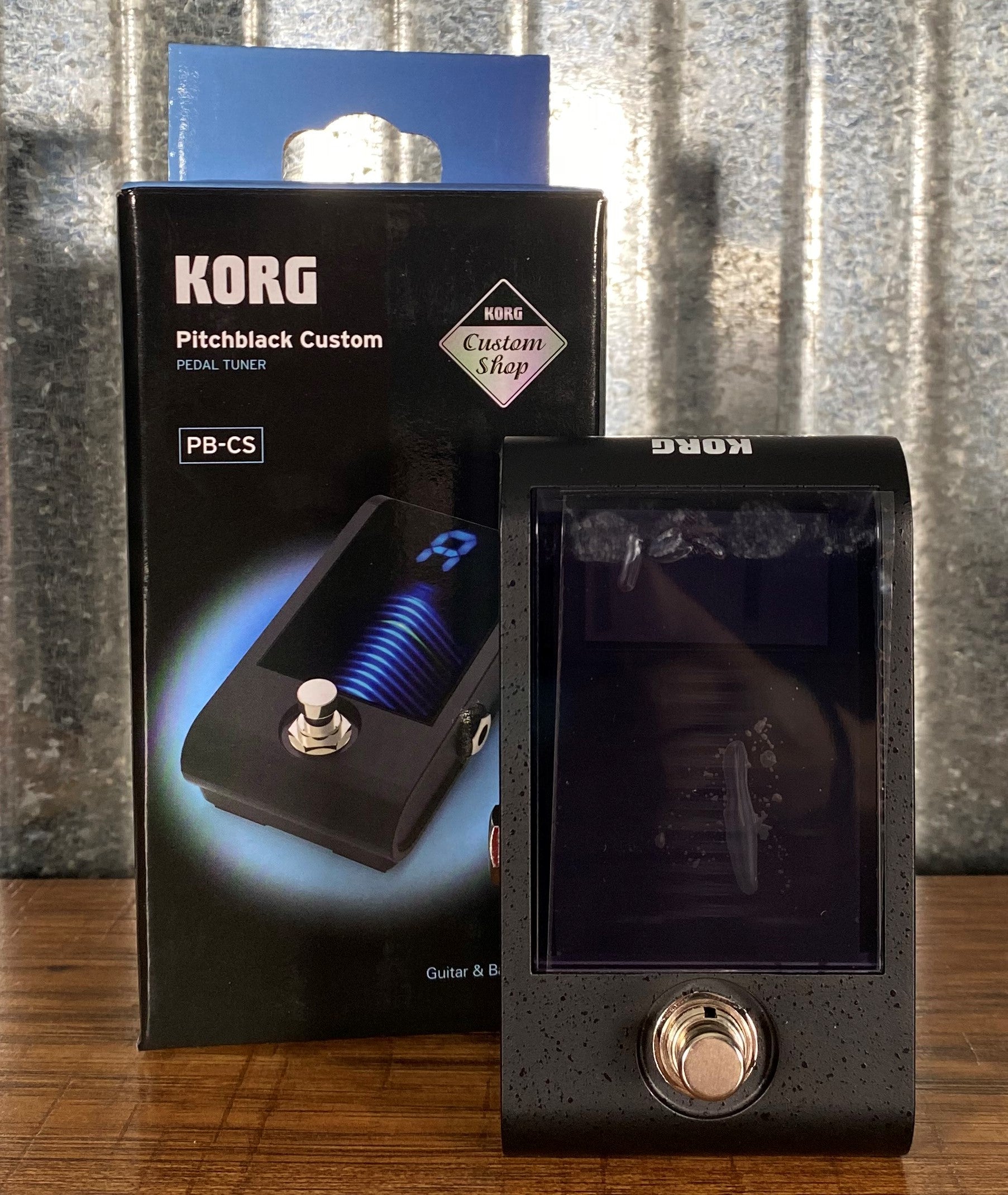 Korg PB-CS Pitchblack Custom Chromatic Guitar Effect Pedal Tuner