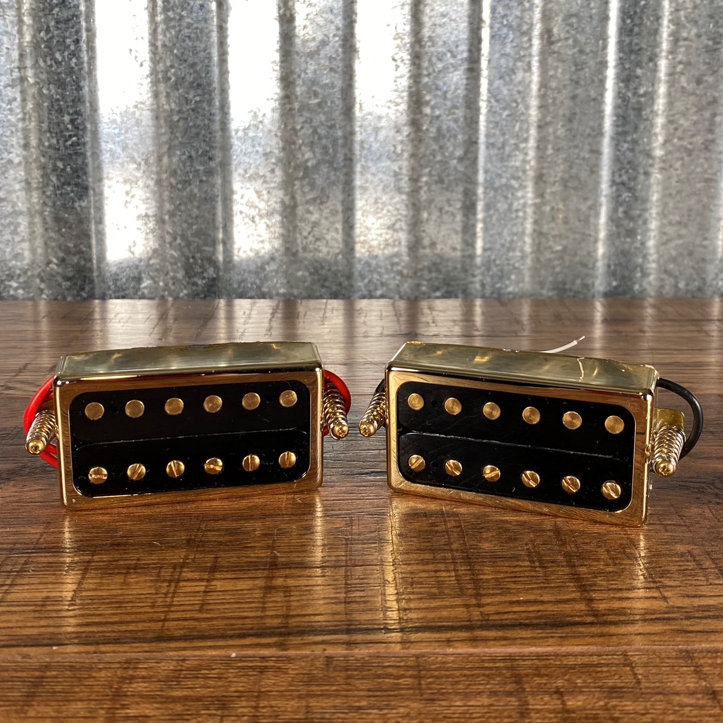 Epiphone '57 Classic Neck & Bridge Humbucker Guitar Pickup Set Black & Gold Used